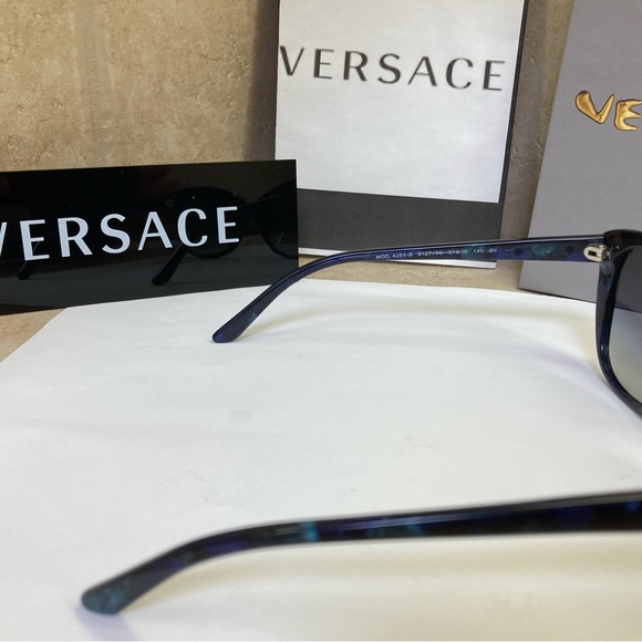 New Versace MOD4264-B 5127/8G. Blue Green Butterfly Shape Sunglasses - Picture 8 of 16